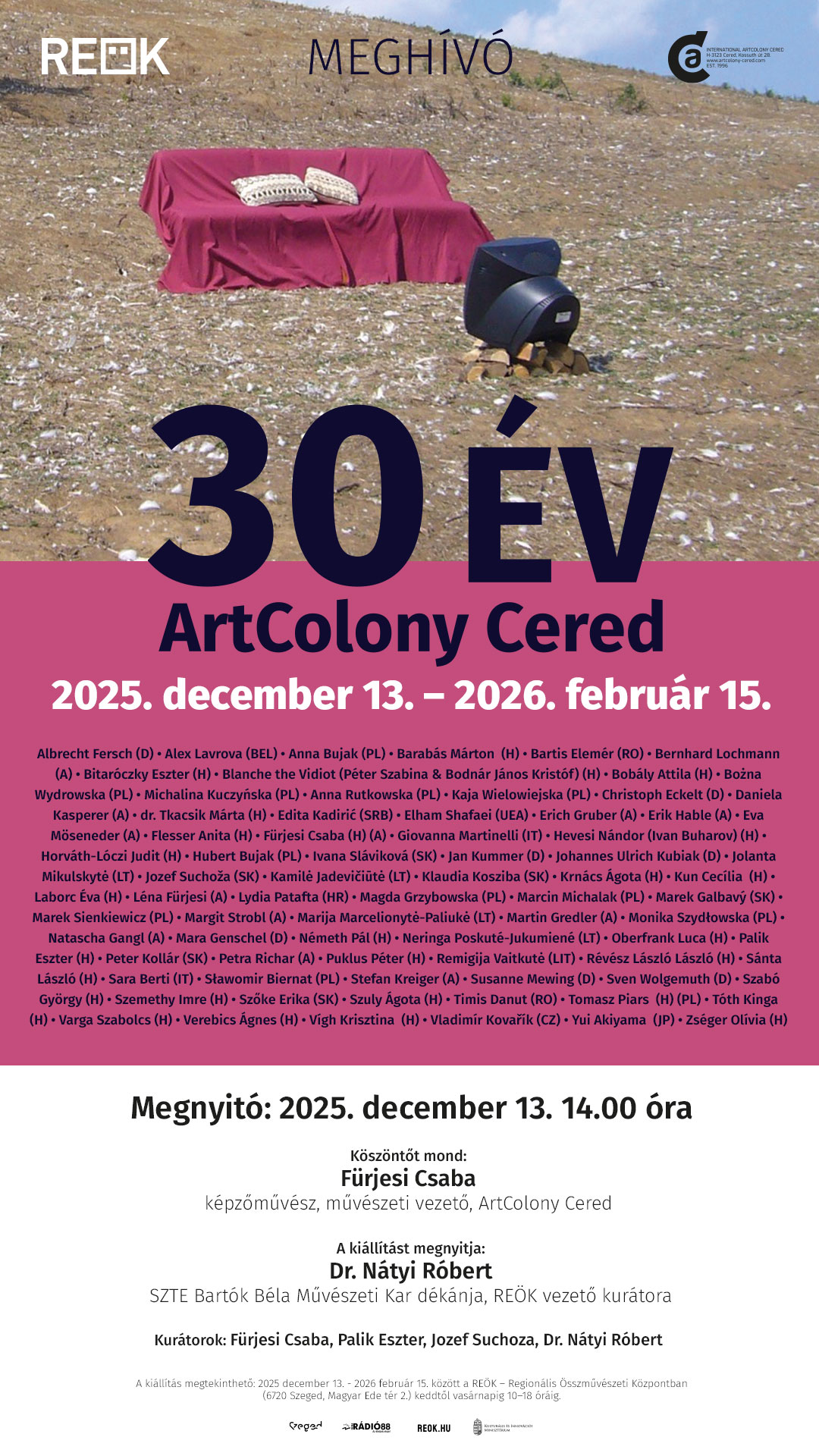 reok26 Ceredi muvesztelep kiallitas meghivo