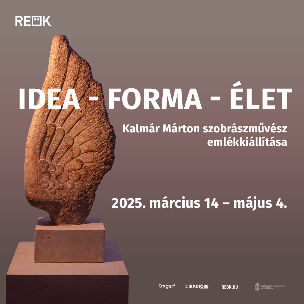 Idea – forma – élet – hamarosan nyílik a REÖK Kalmár Márton-emlékkiállítása