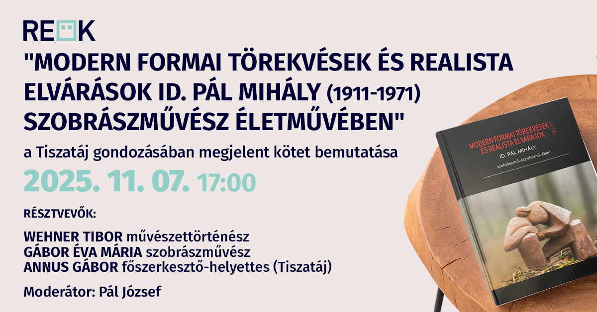 K&ouml;nyvbemutat&oacute; idősebb P&aacute;l Mih&aacute;ly &eacute;letműv&eacute;ről