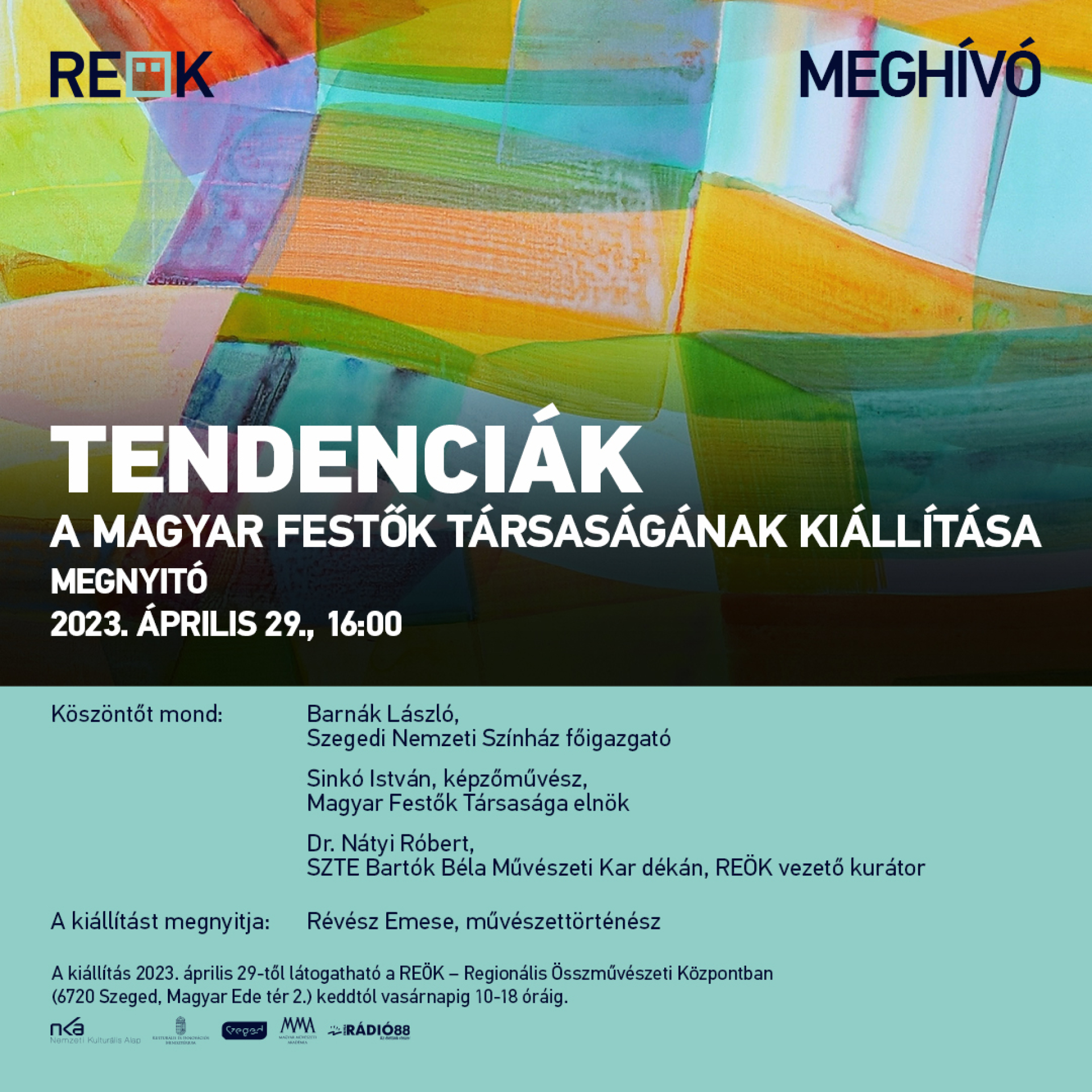 Tendenciák - a Magyar Festők Társaságának kiállítása nyílik a REÖK-ben